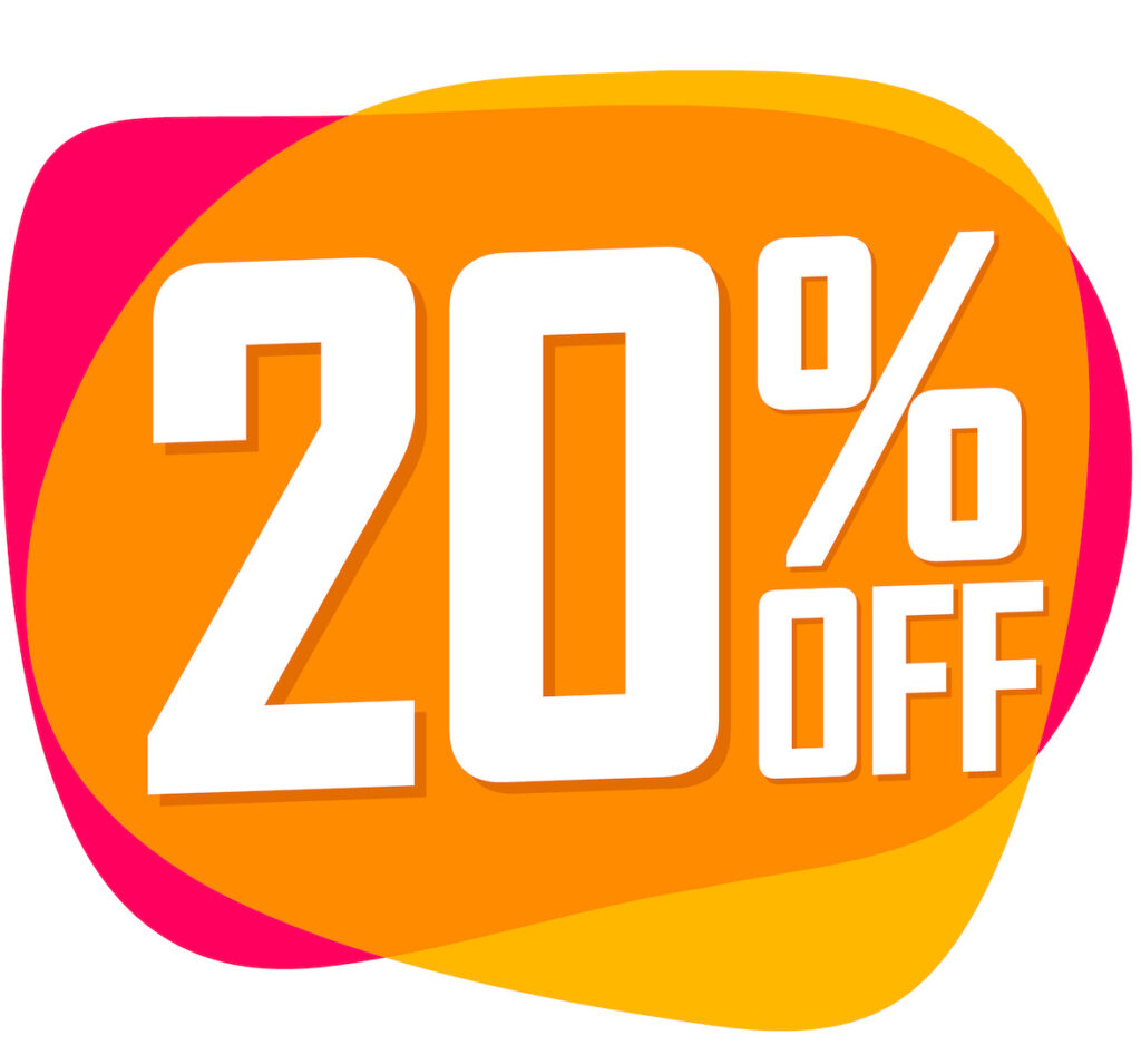 20% korting